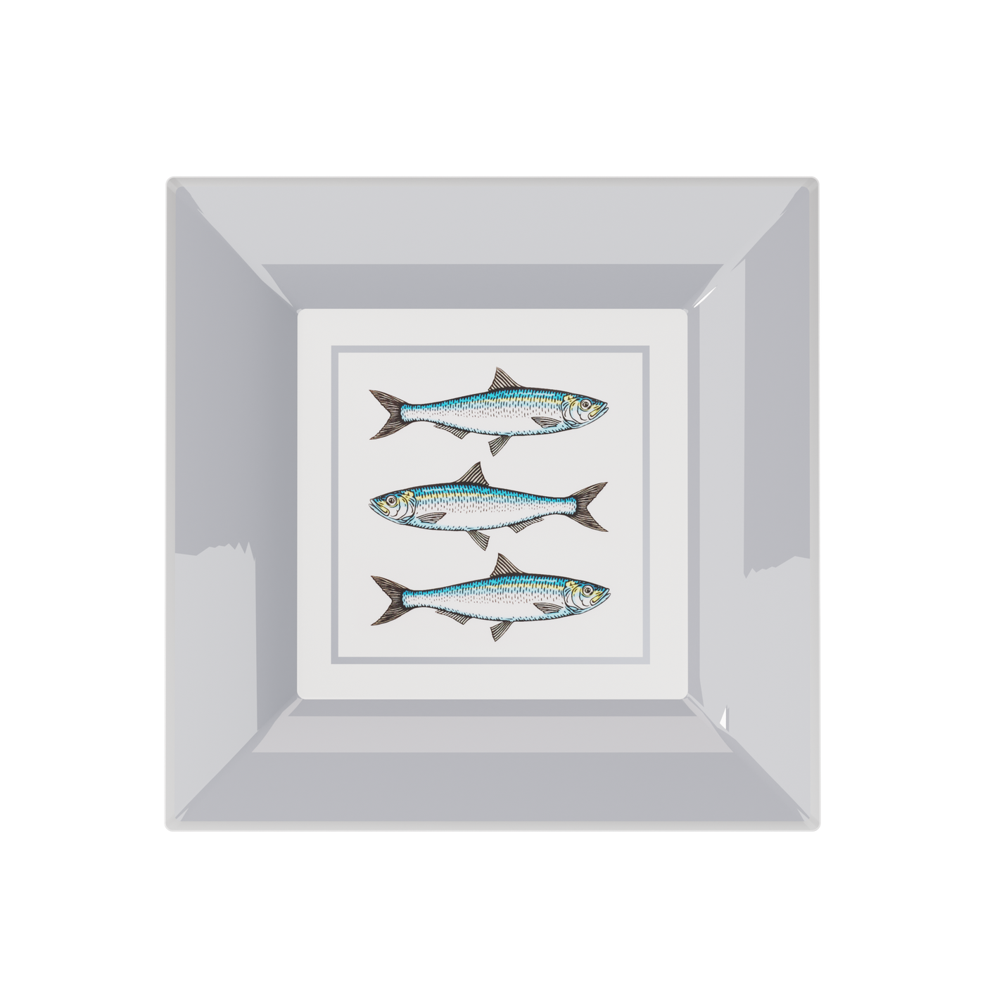 PHILIPPINE FISHES CERAMIC ASH SQUARE PLATES