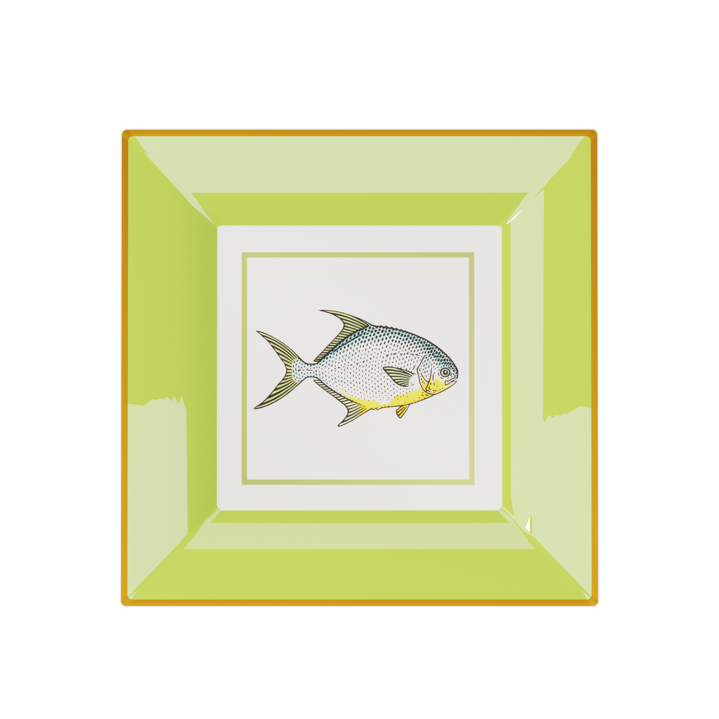 PHILIPPINE FISHES CERAMIC ASH SQUARE  PLATES