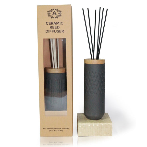 ATIN Ceramic Reed Diffuser - Charcoal Grey